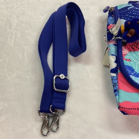 Kipling Live Light Lunch Bag Geometric Design With Monkey NWT - Picture 13 of 13